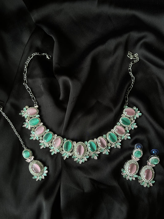 Ishana (pink & mint)